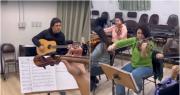 Así ensayaban músicos sanjuaninos con Eli Suárez para una espectacular interpretación de “Puño y letra”
