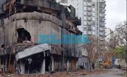 Grúas y limpieza en la zona del depósito incendiado en La Plata: ya preparan el terreno para la demolición del lunes