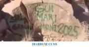 Quiénes son los turistas que pintaron graffitis en un dique de Mendoza y la multa que pagarán