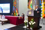 Presidente Arce firma convenio para la construcción de nuevo edificio de la Facultad de Ciencias Económicas y Financieras