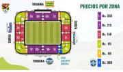 La FBF incrementa precios de entradas para el partido Bolivia vs. Brasil y se inicia con la venta el lunes