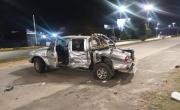 Vehículos destrozados y dos heridos tras un choque