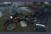 Pareja de cordobeses derrapó con la moto sobre la Ruta Provincial 43