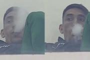 Ricardo Centurión fue capturado por las cámaras de TV mientras vapeaba en pleno partido de Oriente Petrolero