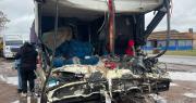 Tragedia en la Ruta 11: tres muertos tras un choque entre un micro y un camión a la altura de Santa Fe
