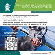 OBLIGACIONES DEL AUTOPRODUCTOR CON GENERACIÓN DISTRIBUIDA