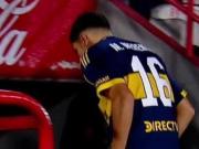 Merentiel rompió la puerta del vestuario de la bronca: el uruguayo no sabía que Russo lo había sacado y Boca salió al segundo tiempo con 12