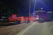 Vuelco en Ruta 9: un conductor se despistó tras quedarse dormido al volante