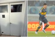 La bronca de Merentiel en el Ducó: rompió un vidrio en el vestuario de Boca
