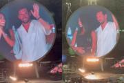 Leo y Antonela fueron captados por la kiss cam de Coldplay en Miami