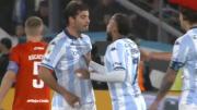 Fuerte pelea entre dos jugadores de Racing: los tuvo que separar Zuculini