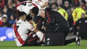 Salas sufrió un esguince de rodilla