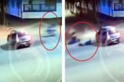 Así fue el brutal choque entre un auto y una moto en La Banda (Video)