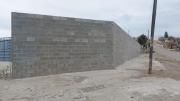 Terminaron el muro de 150 metros en la Escuela 426