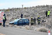 Vuelco fatal sobre la Ruta 6 al norte de Roca: un hombre y su hija sobrevivieron, cómo es su estado
