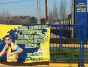 La bandera que apareció en Boca en apoyo a Merentiel: “Gracias por dejar la vida”