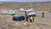 Otra tragedia vial en el Alto Valle: tres muertos en un vuelco fatal sobre ruta 6
