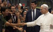 Jóvenes influencers reciben al Papa como a una estrella de rock