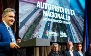 Llaryora le reclamó a Milei el traspaso de la Autopista Ruta 19: No podemos esperar más