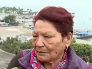 Insólito: una abuela llevó a su nieto a conocer el tsunami y su explicación a la prensa se viralizó