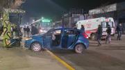 Choque en el Parque Central: el conductor estaba alcoholizado y hay diez heridos, la mayoría peatones