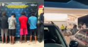Detuvieron a jóvenes que se viralizaron por agredir a un PNB en el estacionamiento de famosa cadena de farmacia en Guarenas