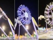 Terror en un parque de diversiones de Arabia Saudita: un juego se partió en el aire y hay 23 heridos