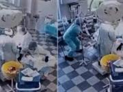 Impactante video: cirujanos siguieron operando en medio del brutal terremoto en Rusia