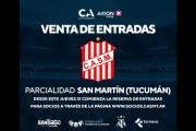 San Martín abre este jueves la reserva de entradas para el partido contra River