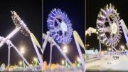 Pánico y terror en un parque de diversiones: se partió un juego y cayó desde varios metros