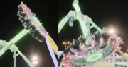 Videos: colapsó un enorme juego mecánico en Arabia Saudita y causó al menos 23 heridos