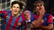 El presidente del Barcelona comparó a Lamine Yamal con Lionel Messi: “Aparecen nuevos genios”