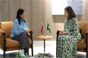 Delcy Rodríguez revisó agenda de cooperación bilateral con embajadora de Brasil