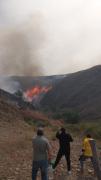 Trabajadores de EMAT se suman como voluntarios para apagar el incendio