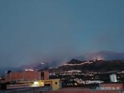 El incendio en Sama