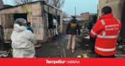 Bomberos perician la casa incendiada donde murieron dos hombres