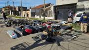 Golpe al mercado ilegal de venta de autopartes en Esteban Echeverría