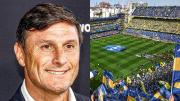 Javier Zanetti recordó su primer partido en La Bombonera: “Realmente se mueve”