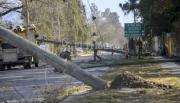 El viento zonda no da tregua: postes vencidos y peligro latente en la ciudad de Salta