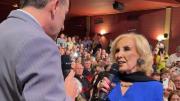 Mirtha Legrand fue al teatro a ver a Martín Bossi y se emocionó hasta las lágrimas