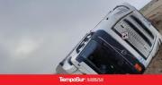Vuelco de camión en Ruta Nacional N° 3 sin lesionados
