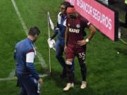La dura lesión que sufrió Ronaldo Dejesús tras el choque de cabezas en Lanús vs Huracán: no jugará hasta el año próximo