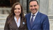Victoria Villarruel viajó a Corrientes en medio de su disputa con Milei y fue recibida por Gustavo Valdés