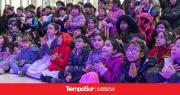 Niños y niñas que asisten a los CPB participan de las actividades de la Feria del Libro
