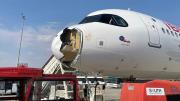 Un avión de Iberia tuvo un aterrizaje de emergencia tras chocar contra un ave