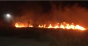 Incendio forestal aterroriza a vecinos cerca del aeropuerto Viru Viru