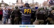Fuerte presencia policial en el Congreso por marcha en rechazo el veto de la ley de discapacidad