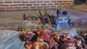 Caza ilegal de ciervo: secuestraron armas y 75 kilos de carne