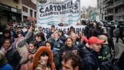 Marcha de cartoneros contra el recorte al transporte