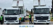 Rivadavia presentó los nuevos camiones para servicios públicos